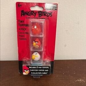Angry Birds Tiny Toppers 4 Pack Collectible Pencil Toppers NIB